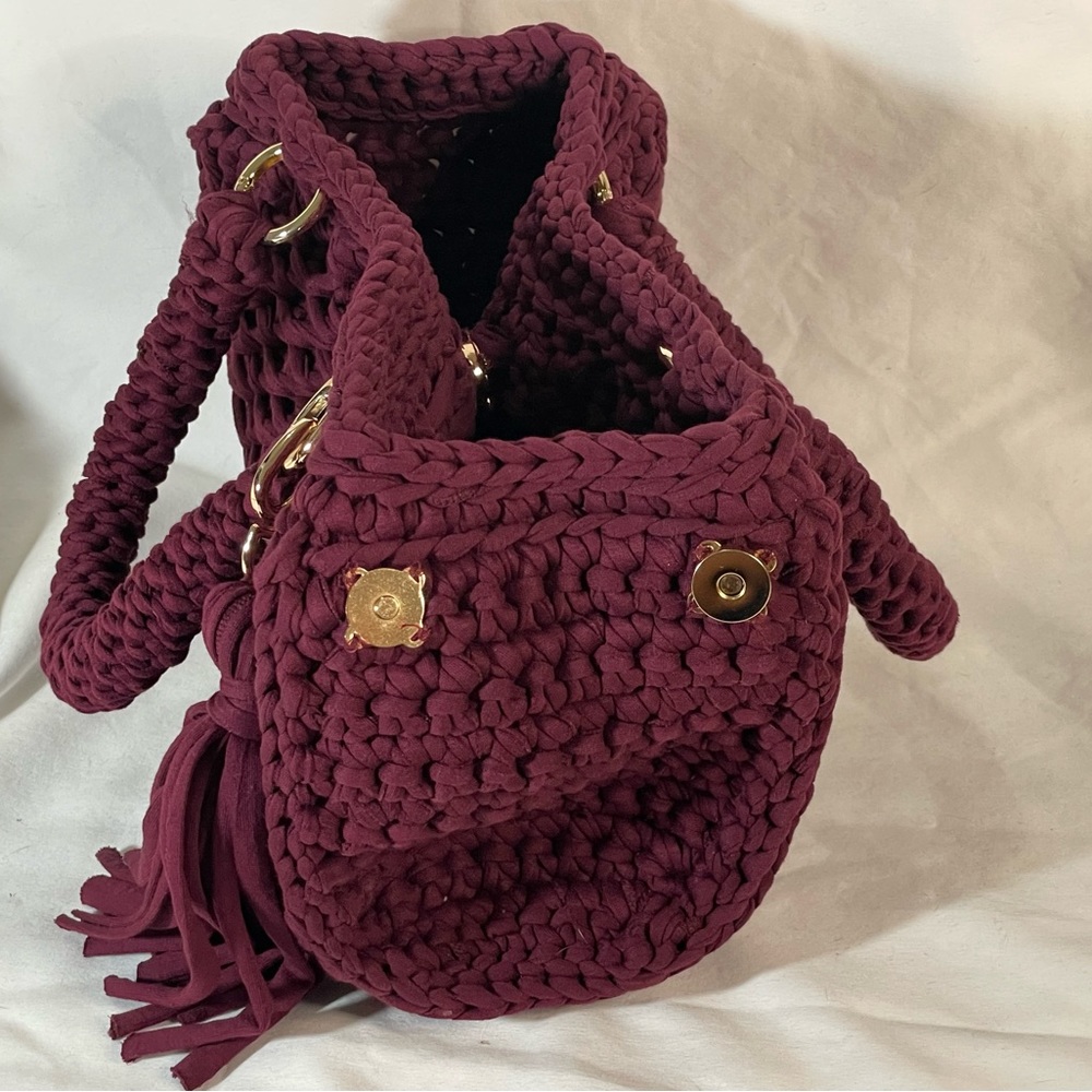 Handmade honeycomb pattern handbag - Picture 11 of 11